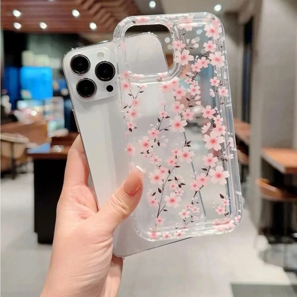 ⚠️Clearance💕iPhone 13/Pro/Pro Max Pink Floral Phone Case - Picture 1 of 3